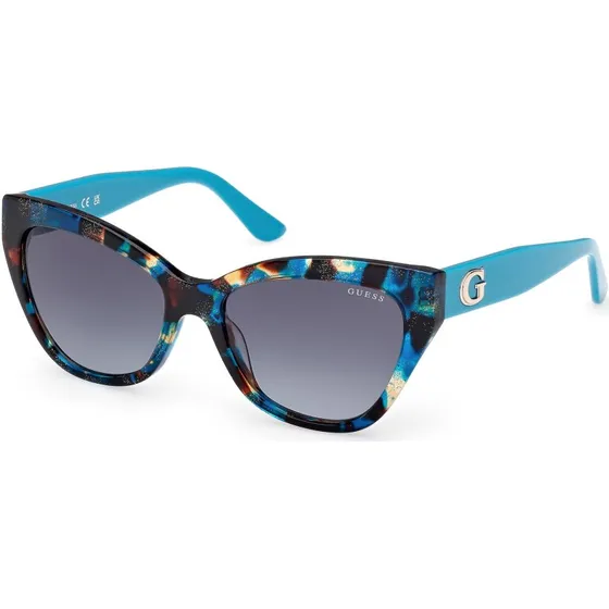 Guess GU00204 87P Occhiali da Sole Cat Eye Blu in Acetato