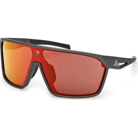 Occhiali adidas Sport SP0108 Neri con Lenti Specchiate Arancioni