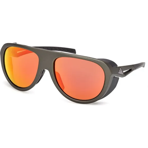 Adidas Sport SP0110 97L Occhiali da Sole Pilot Verde Roviex