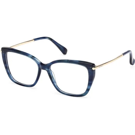Max Mara MM5007 092 Occhiali da Vista Blu Squadrati in Acetato