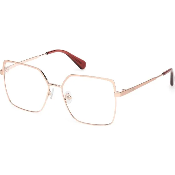 MAX&Co MO5097 33A Occhiali da Vista Geometrici in Metallo Oro