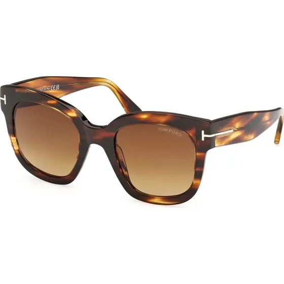 Tom Ford FT0613 Beatrix-02 Occhiali da Sole Geometrici Havana