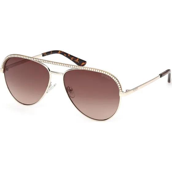 Guess GU00271 Occhiali da Sole Pilot Oro e Marrone Donna