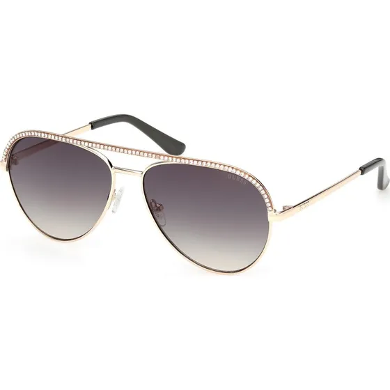 Guess GU00271 32P Occhiali da Sole Pilot Oro e Verde Donna