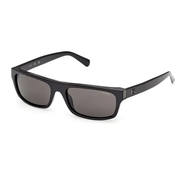 Guess GU00276 01A Occhiali da Sole Quadrati Neri Fumo Uomo
