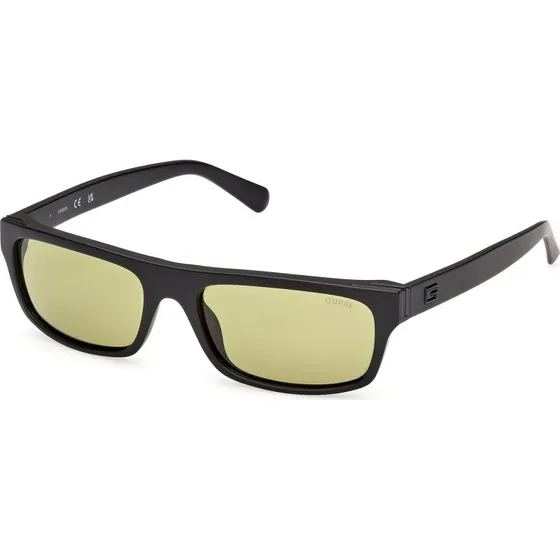 Guess GU00276 02N Occhiali da Sole Squadrati Nero e Verde