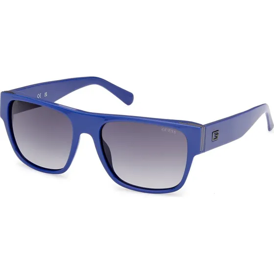 Guess GU00277 Occhiali da Sole Squadrati Blu Fumo Uomo