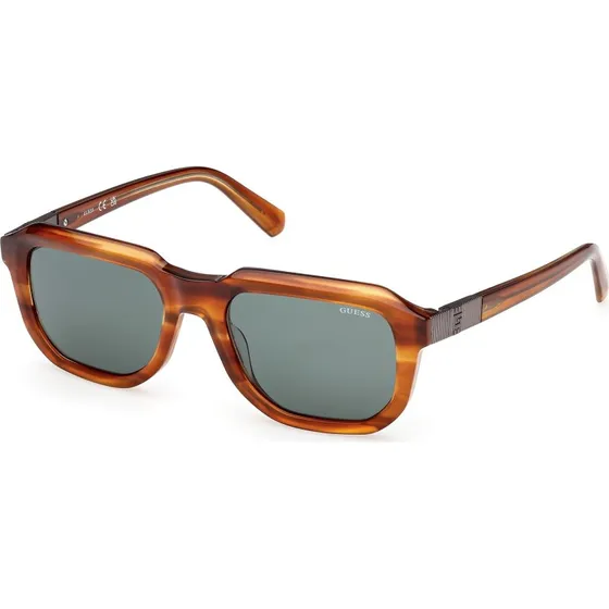 Guess GU00278 Occhiali da Sole Squadrati in Acetato Marrone e Verde
