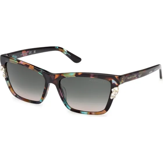 Guess by Marciano GM00030 98B Occhiali da Sole Squadrati Verde Fumo