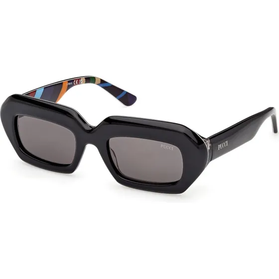 Emilio Pucci Occhiali da Sole EP0245 Nero Fumo Squadrati