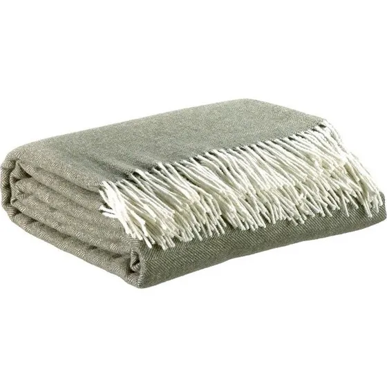 Vivaraise Carina Plaid Lana e Cashmere Verde Oliva 130x190