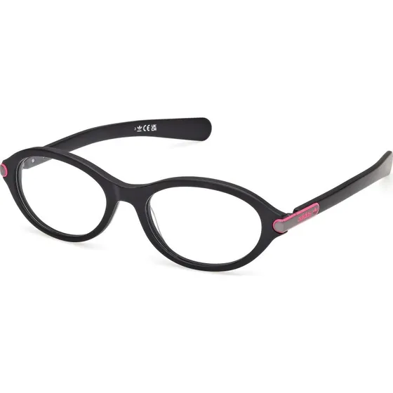 Adidas Montature da Vista Rotonda in Acetato Nero OR5129 002