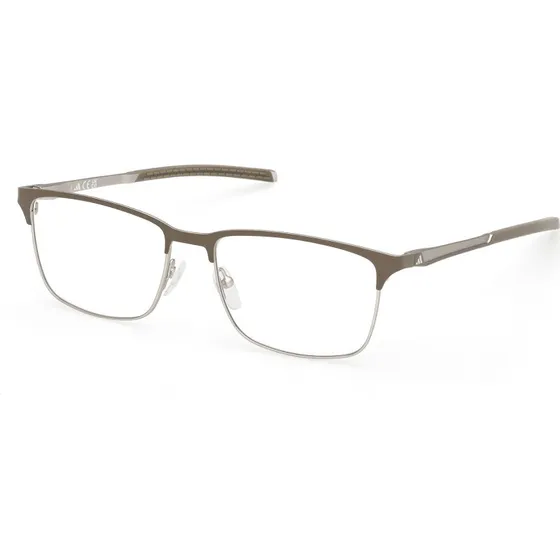 Adidas Sport SP5106 049 Occhiali da Vista Quadrati in Metallo Marrone