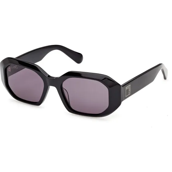 MAX&Co Occhiali da Sole Geometrici MO0152 in Acetato Nero