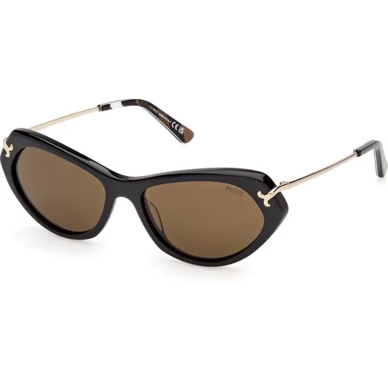 Emilio Pucci Occhiali da Sole Cat Eye EP0251 Nero e Marrone