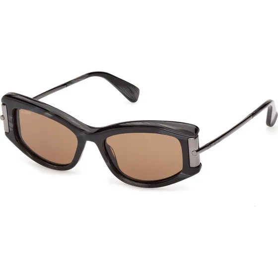 Max Mara MM0189 63E Occhiali da Sole Cat Eye in Acetato Nero