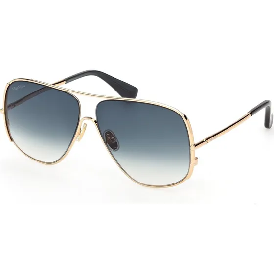 Max Mara MM0190 Occhiali da Sole Pilot Oro e Lenti Verdi