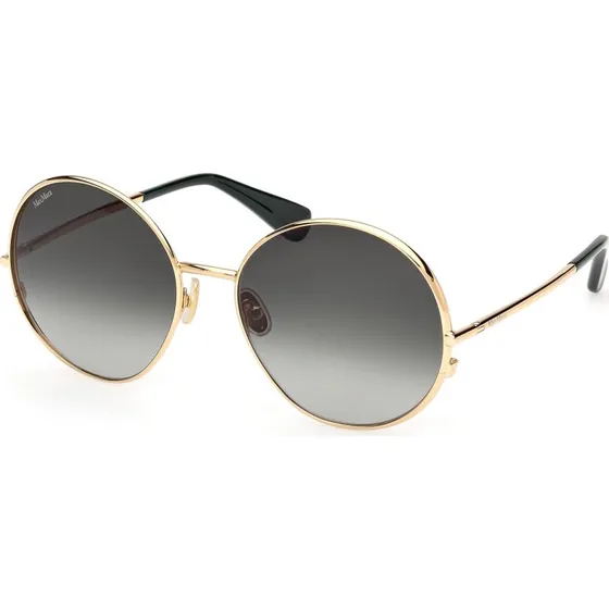 Max Mara MM0191 32A Occhiali da Sole Rotondi Oro e Verde