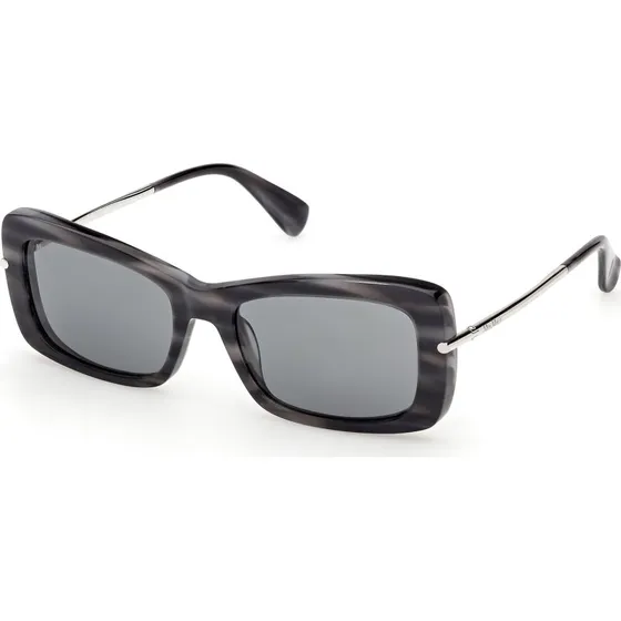 Max Mara MM0194 Occhiali da Sole Squadrati Azzurro Fumo