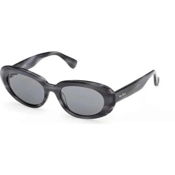 Max Mara MM0196 Occhiali da Sole Donna in Acetato Blu Fumo