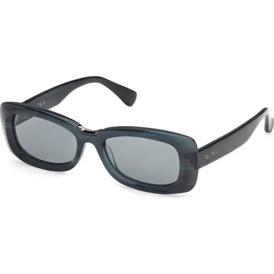 Max Mara MM0197 Occhiali da Sole Squadrati Marrone e Verde