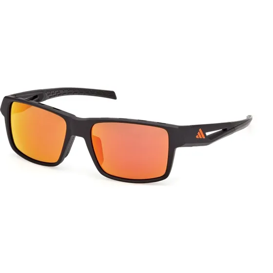 Adidas Sport KLEON 02L Occhiali da Sole Squadrati Neri