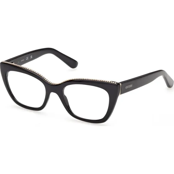 Guess GU50361 001 Occhiali da Vista Neri Squadrati Donna