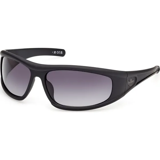 Adidas Sport OR0142 02B Occhiali da Sole Rotondi Nero Fumo
