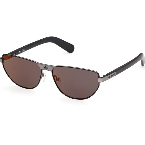 Adidas Sport OR0143 02G Occhiali da Sole Geometrici Nero Marrone