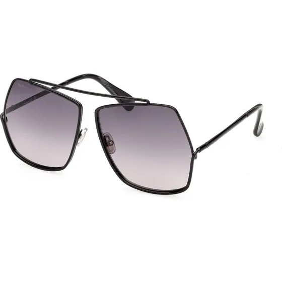 Max Mara MM0006 ELSA Occhiali da Sole Geometrici in Metallo Nero