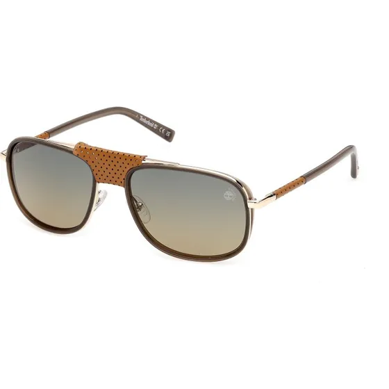 Timberland TB00091 96R Occhiali da Sole Squadrati Polarizzati Verdi