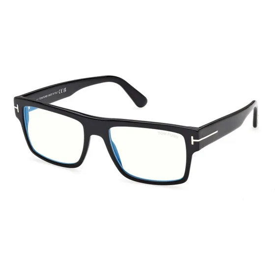 Tom Ford FT6168-B 1 Occhiali da Vista Uomo Nero Acetato Squadrati