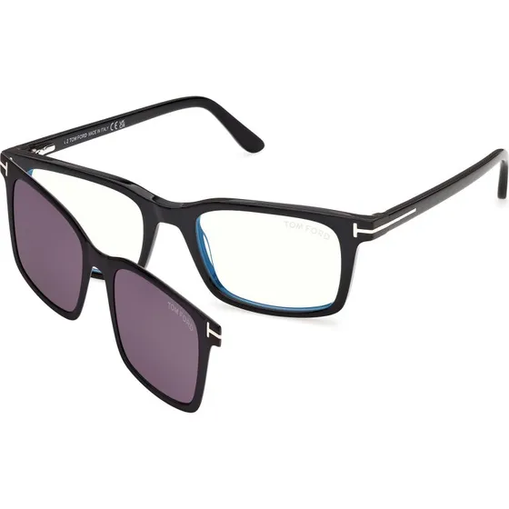 Tom Ford FT6175-B 1 Occhiali da Vista Squadrati in Acetato Nero