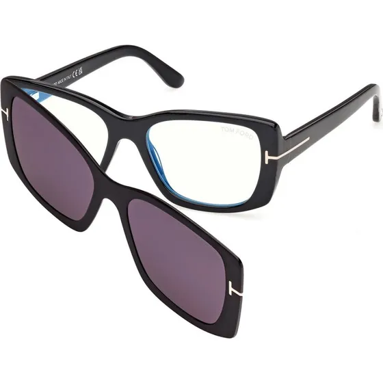 Tom Ford FT6176-B Occhiali da Vista Acetato Nero Fumo Squadrati