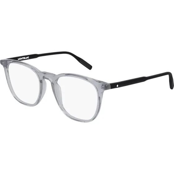 Montblanc MB0010O 009 Occhiali da Vista Squadrati in Acetato Grigio