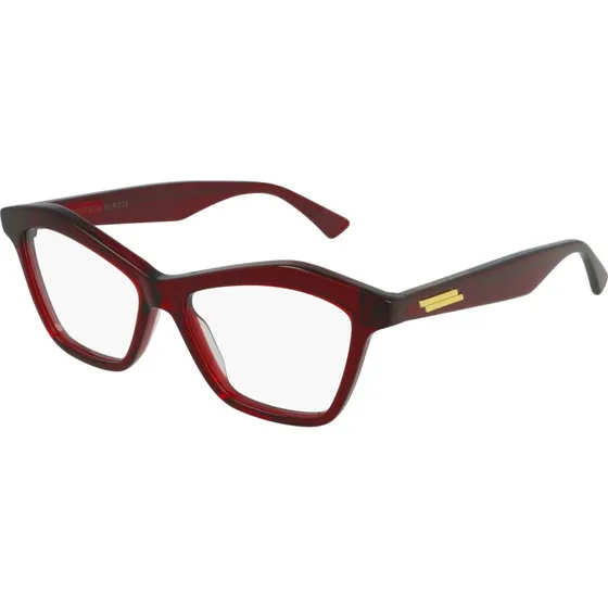 Bottega Veneta BV1096O 003 Montatura Cat Eye Rosso Trasparente