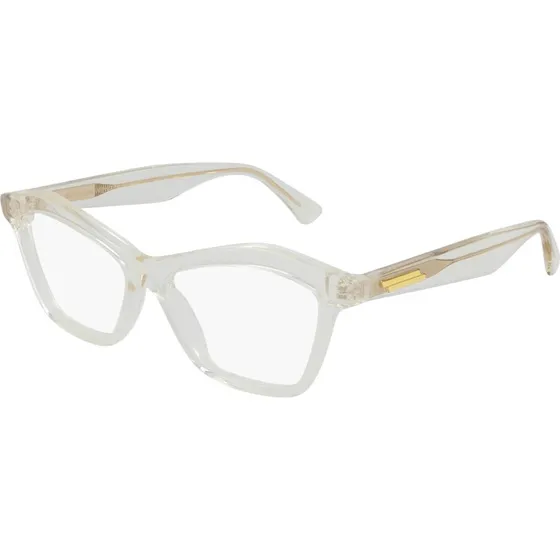 Bottega Veneta BV1096O 004 Montatura Cat Eye Beige Trasparente