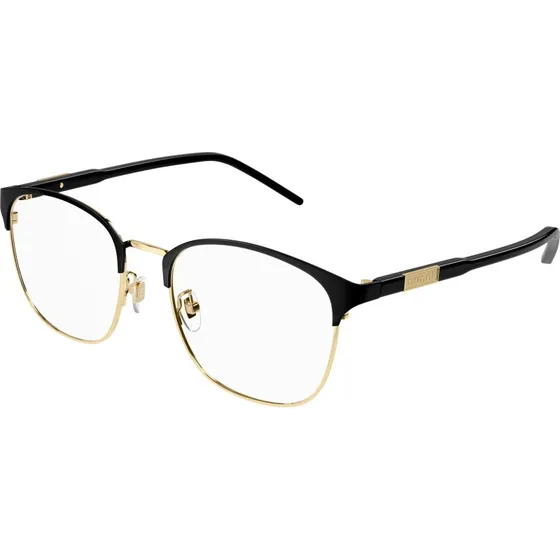 Gucci GG1231OA 001 Montatura Vista Squadrata Oro Uomo