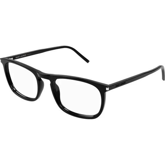 Saint Laurent SL 670 001 Montature da Vista Rotonde in Acetato Nero