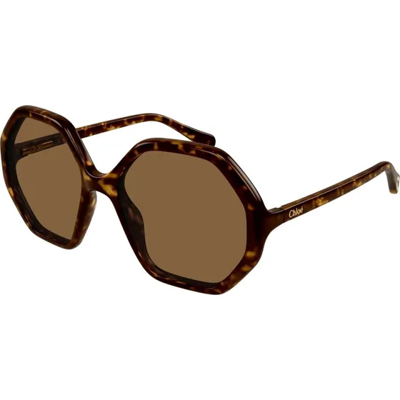 Chloé CC0004S 008 Occhiali da Sole Geometrici Havana