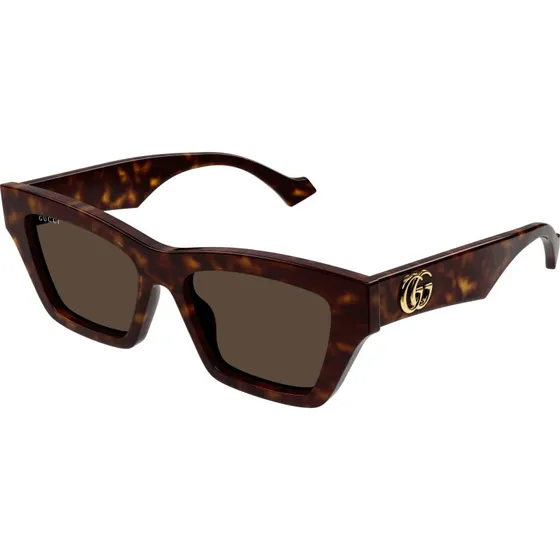 Gucci GG1753S 002 Occhiali da Sole Cat Eye Acetato Havana