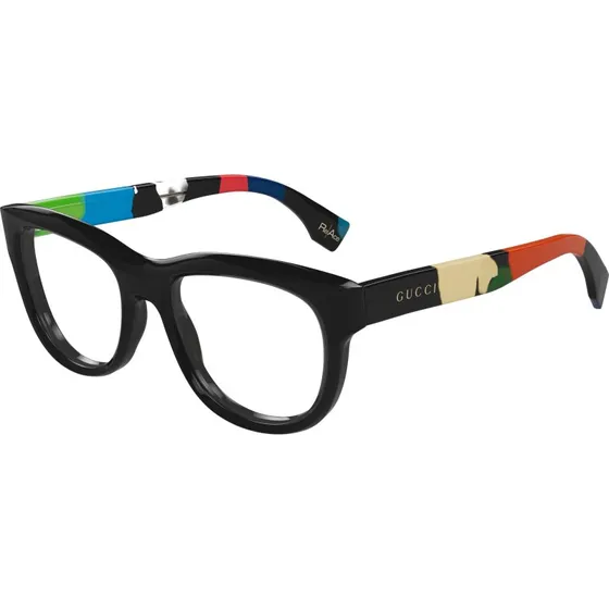 Gucci GG1751O 002 Montature da Vista Squadrate in Acetato Nero