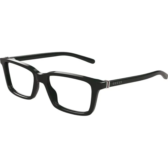 Gucci GG1672O 004 Montatura da Vista Squadrata Verde Trasparente
