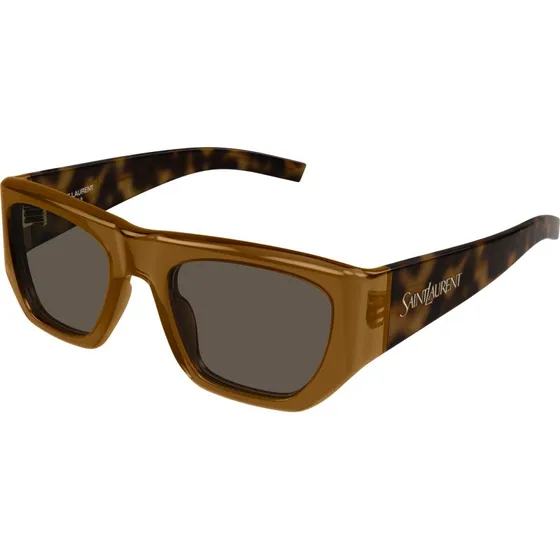 Saint Laurent SL 740 002 Occhiali da Sole Squadrati Marroni