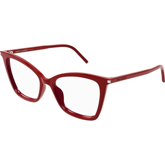 Saint Laurent SL 386 015 Occhiali da Vista Cat Eye in Acetato Rosso