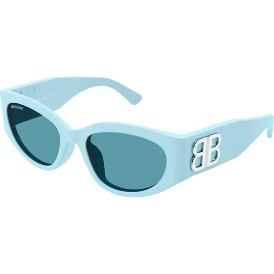 Balenciaga BB0324SK 013 Occhiali da Sole Cat-Eye Blu Azzurro