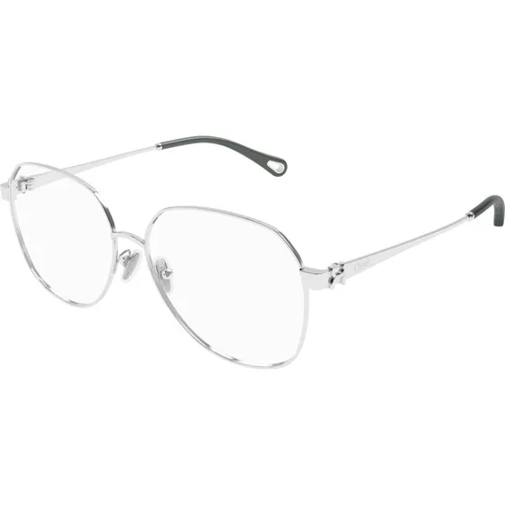 Chloé CH0307O 002 Montature da Vista Rotonde in Metallo Argento