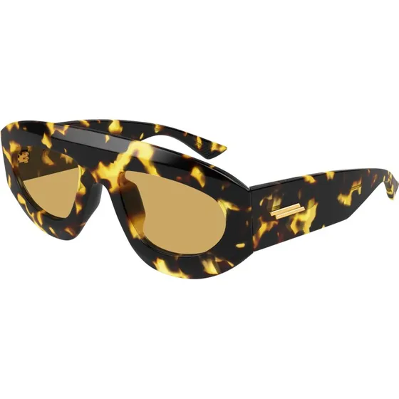 Bottega Veneta BV1358S 003 Occhiali da Sole Geometrici Havana