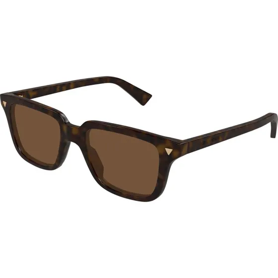 Bottega Veneta BV1363S 002 Occhiali da Sole Squadrati Havana