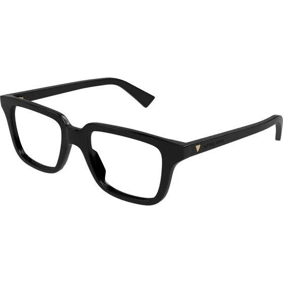 Bottega Veneta BV1365O 005 Occhiali da Vista Quadrati in Acetato Nero
